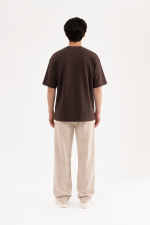 T-shirt oversize marron Mac Studio pour homme – photo produit