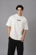 T-shirt oversize blanc Gang pour homme – style streetwear minimaliste