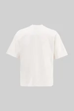 T-shirt oversize blanc Palermo pour homme – détail du modèle