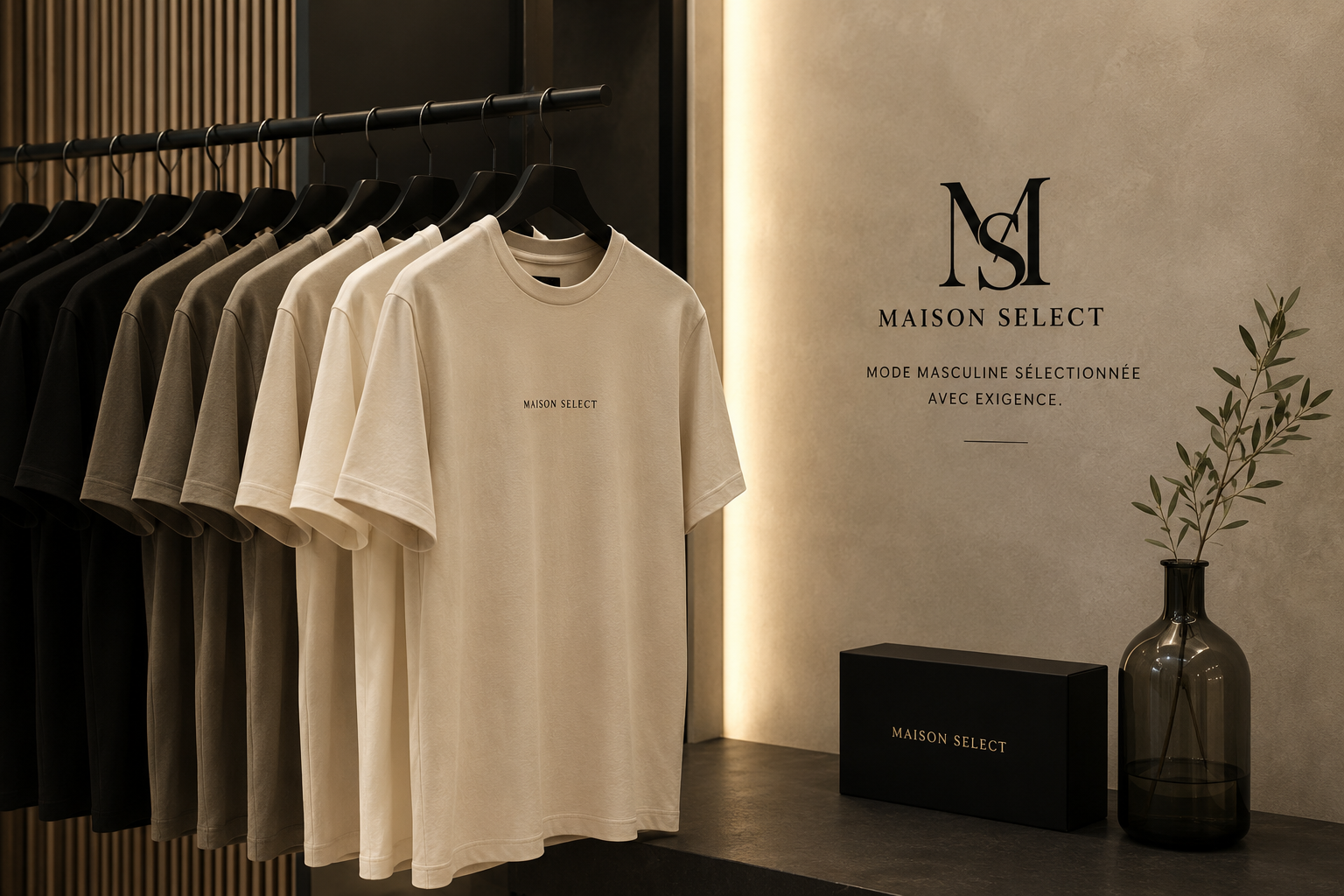 T-shirts Maison Select dans un univers premium