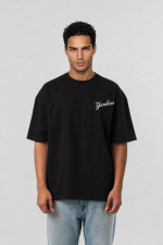 T-shirt oversize noir Yankees pour homme – vue de face