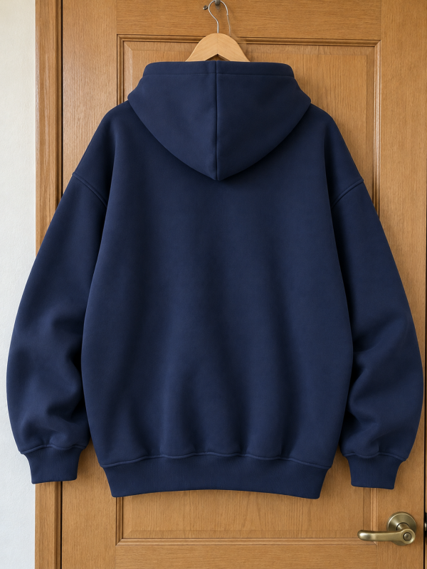 Hoodie bleu marine uni Maison Select